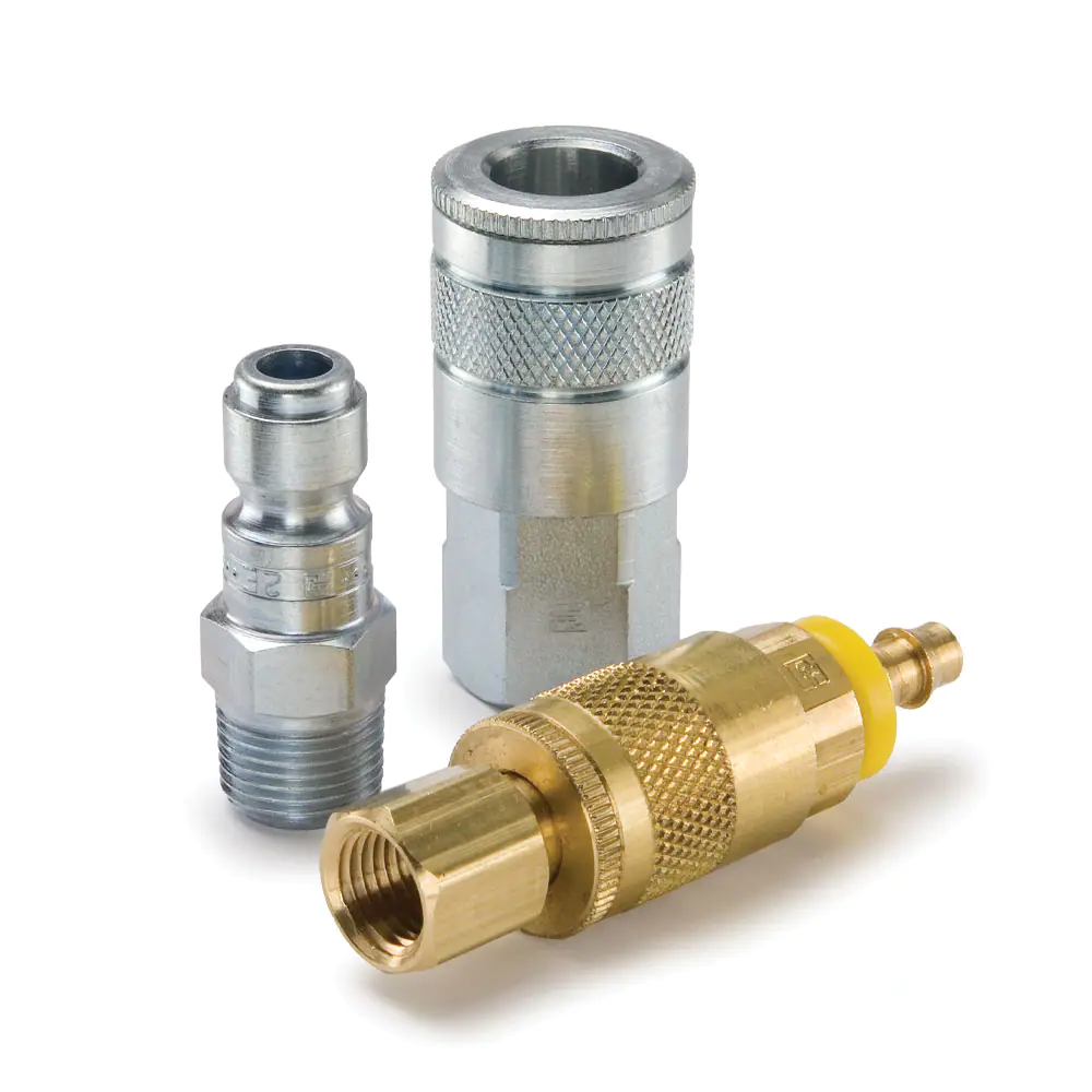 Parker10系列快換陰陽(yáng)接頭 - 汽車(chē)空氣軟管和工具快速接頭（氣動(dòng)，空氣）Tru-Flate型結(jié)構(gòu)互換型